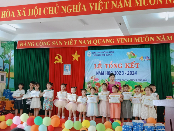 LỄ TỔNG KẾT NĂM HỌC 2023 – 2024  TRƯỜNG MẦM NON VĨNH NGUYÊN 2