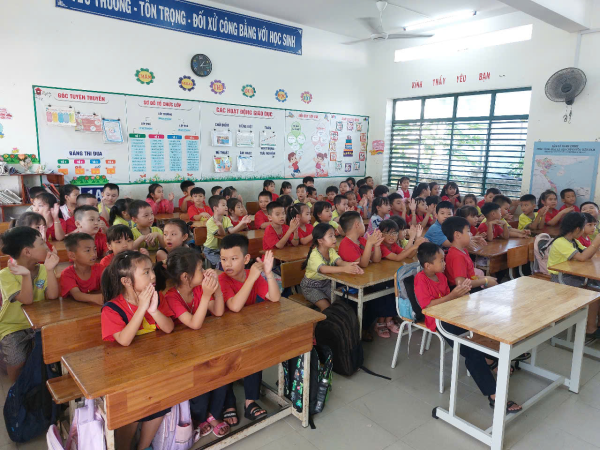 HOẠT ĐỘNG TRẢI NGHIỆM "THAM QUAN TRƯỜNG TIỂU HỌC" CỦA CÁC BÉ MẪU GIÁO 5-6 TUỔI TRƯỜNG MẦM NON VĨNH NGUYÊN 2